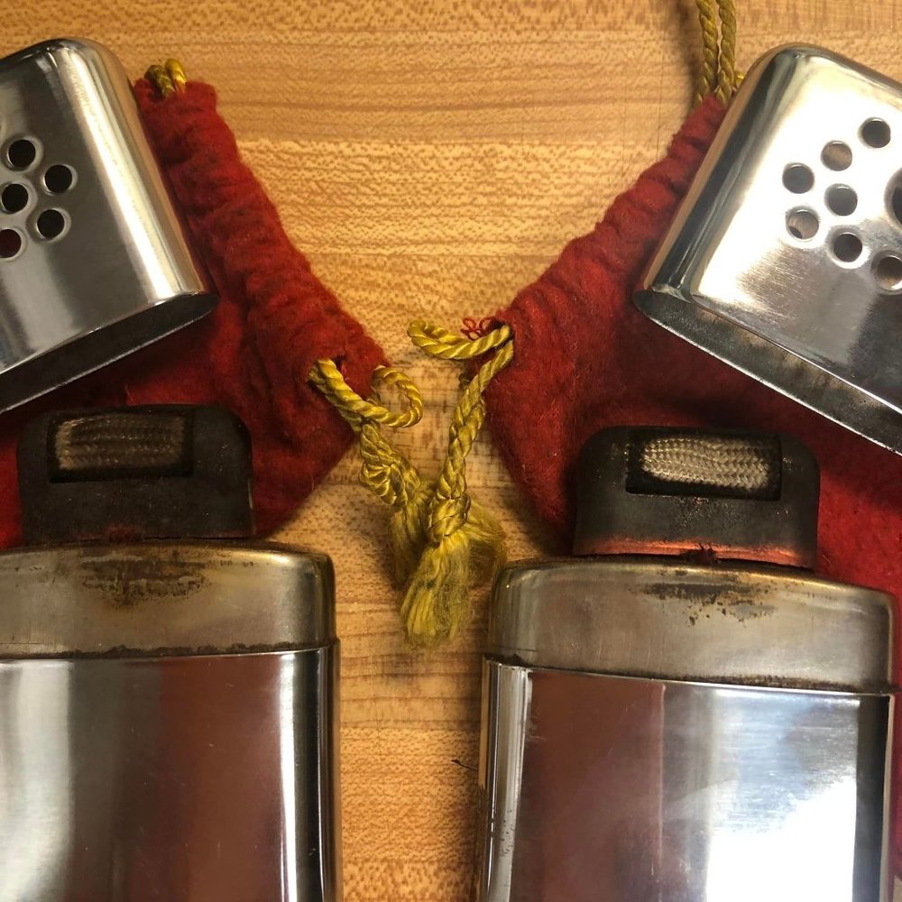 2 ALADDIN Hand Warmers with Drawstring Bags JON-E Stainless Steel - Picture 2 of 6